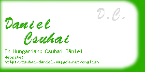 daniel csuhai business card